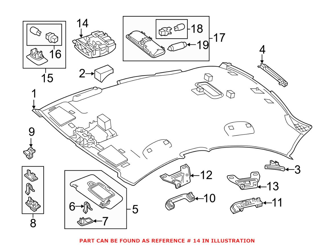 Mercedes Reading Light 00090048089051